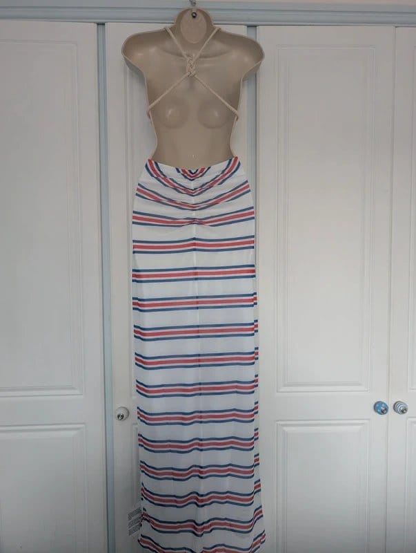 ASOS Design Twist Bust Midi Dress With Rope Knot Detail Back In