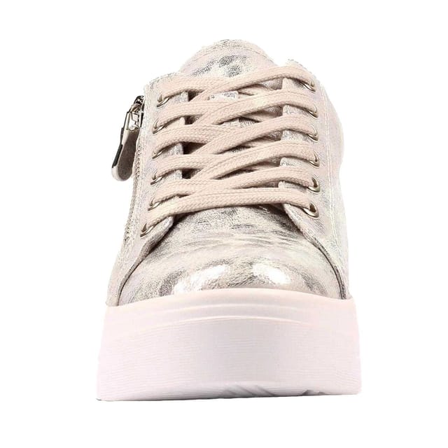 Lunar Lunar Women's Charm ll Animal Print Trainers in Silver - 3