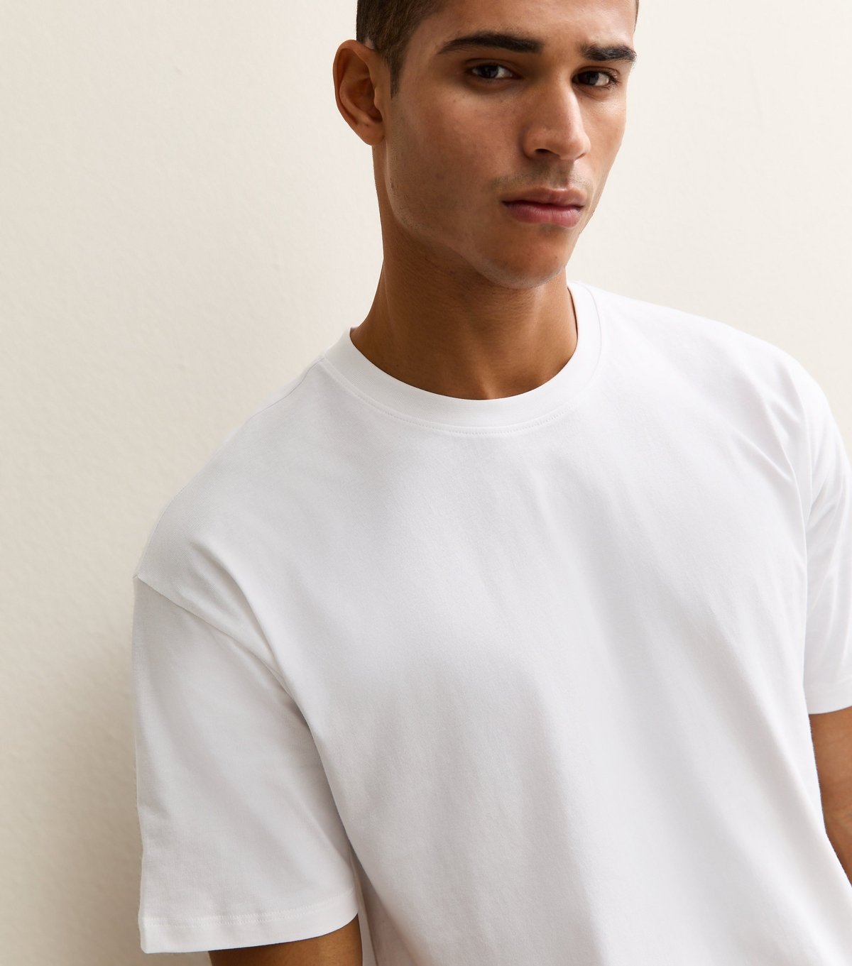 New Look Men's White Pack of 2 Oversized T-Shirts New Look - 2