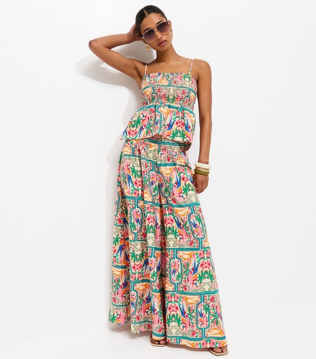 New Look Women's Multicoloured Parrot Shirred Bandeau Top New Look - 3