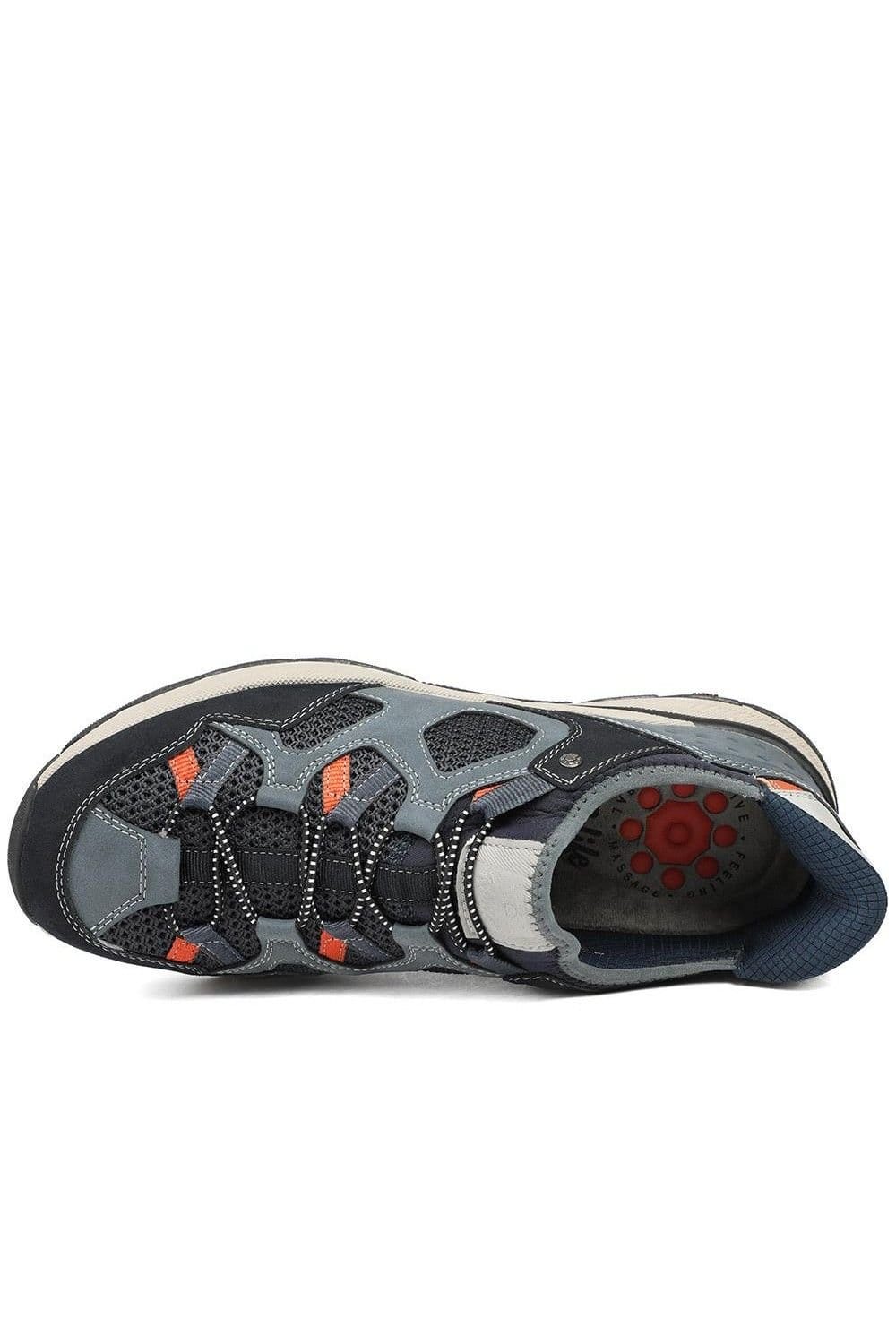Pavers Pavers Men's Relife Wide Fit Rugged Slip On Shoes in Navy - 4