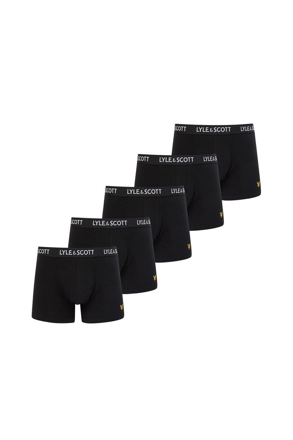 Lyle & Scott Lyle & Scott Men's Miller 5 Pack Core Trunk Black