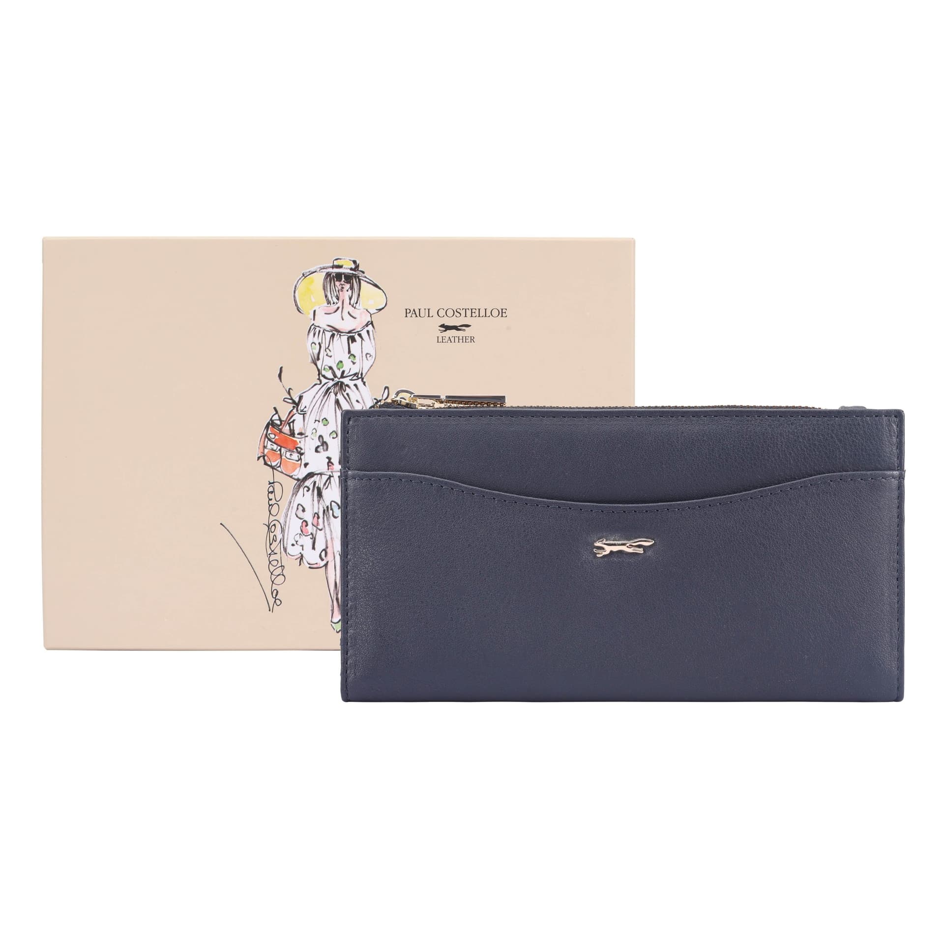 Paul Costelloe Paul Costelloe Navy Leather Purse