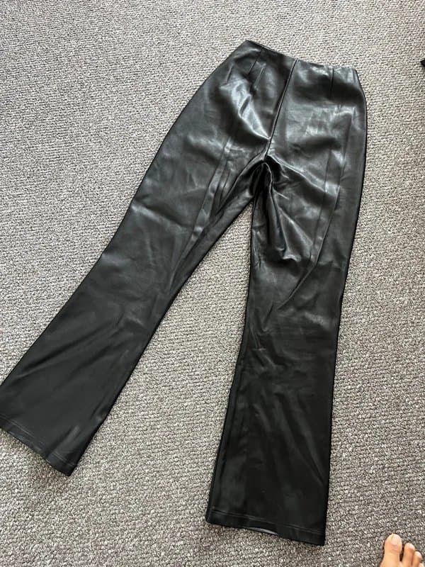 ASOS ASOS leather look trousers