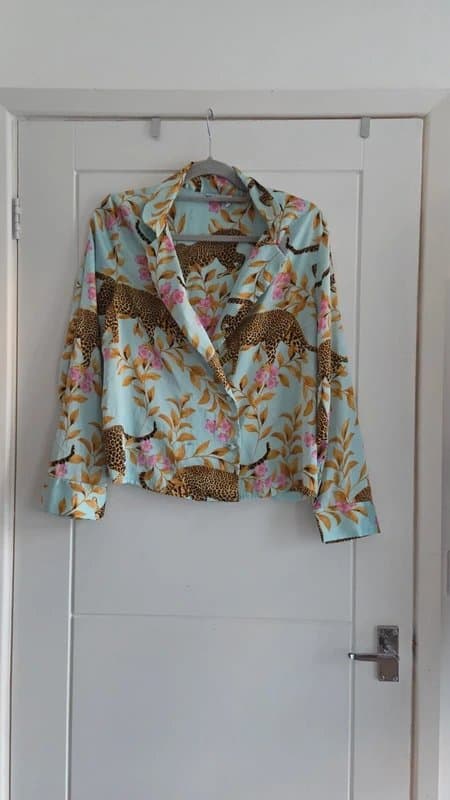ASOS Leopard & Floral Satin Pyjama Set