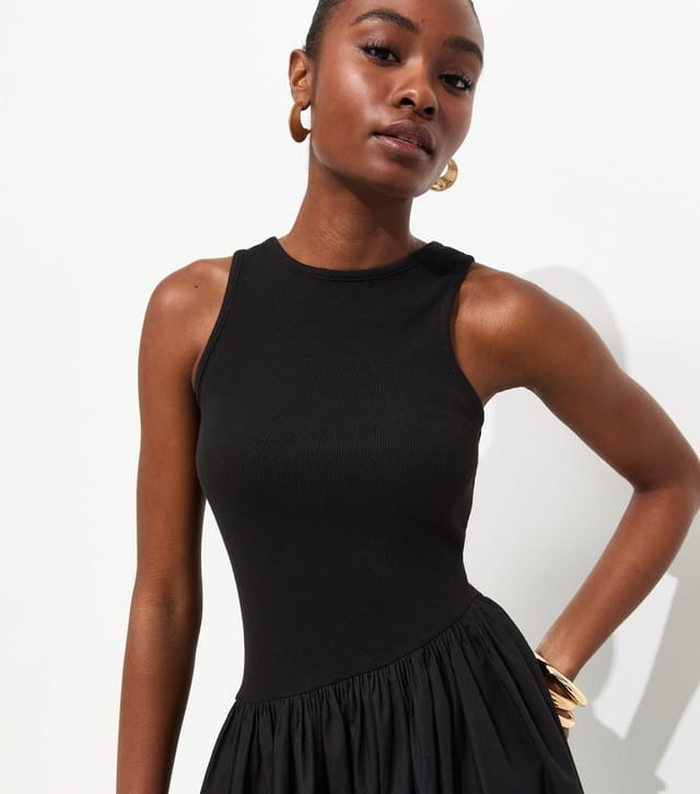 New Look Women's Black Asymmetric Waist Sleeveless Midi Dress New Look - 2