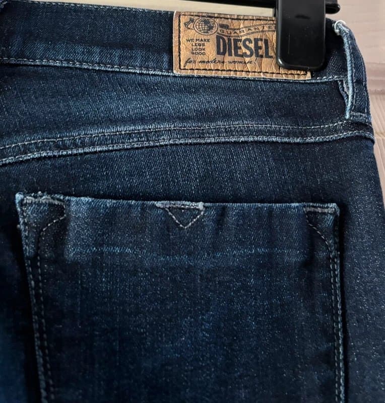 Diesel Diesel Livier Super Slim Low Waist Jeans | Size W27 (UK 8) Dark Blue