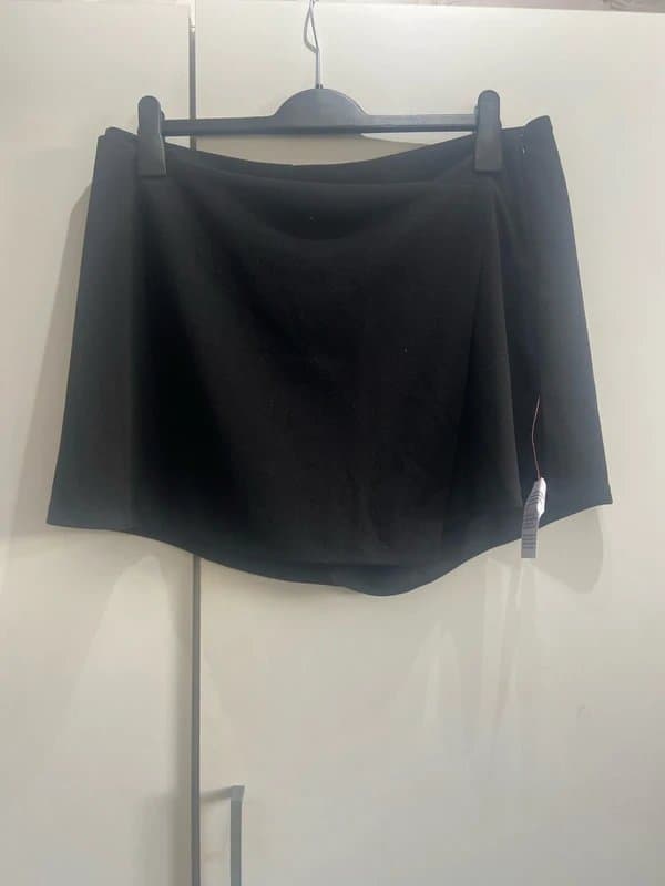 ASOS ASOS Black Wrap Front Skort