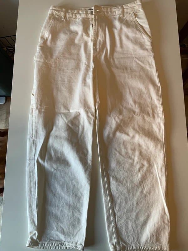 Bershka Bershka women’s white denim trousers