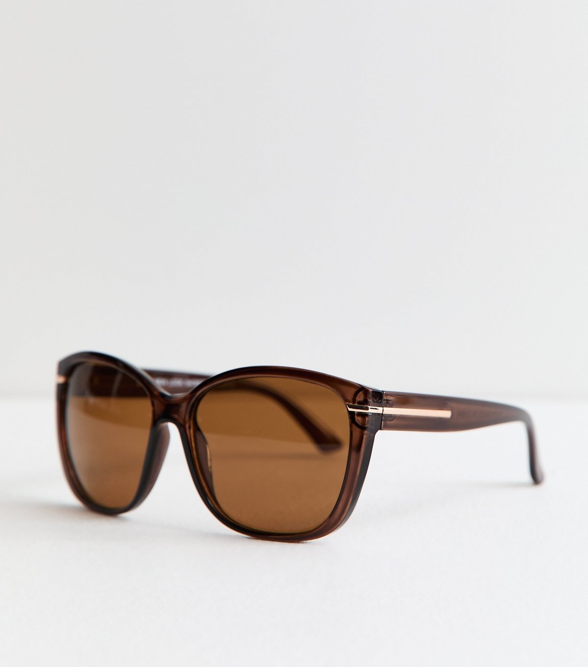 New Look Brown Acetate Round Frame Sunglasses New Look - 2