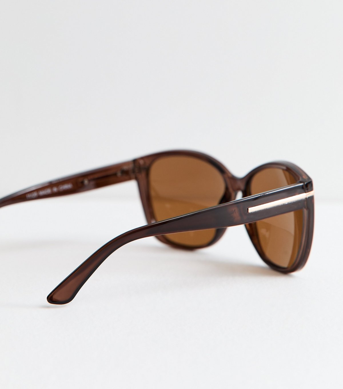 New Look Brown Acetate Round Frame Sunglasses New Look - 4