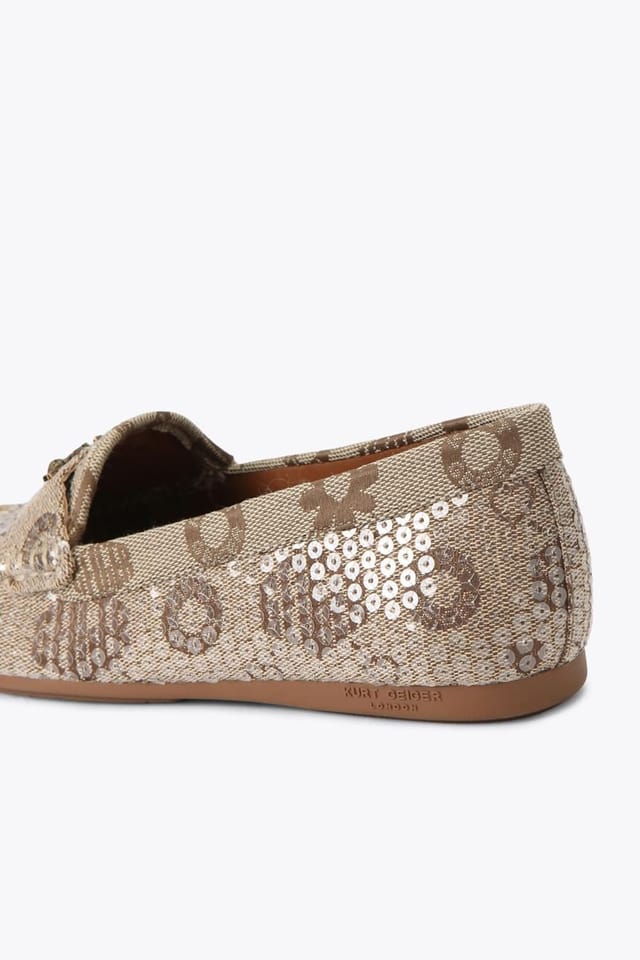 Kurt Geiger London Kurt Geiger London Women's 'Greenwich Moccasin' Fabric Flats in Brown - 3
