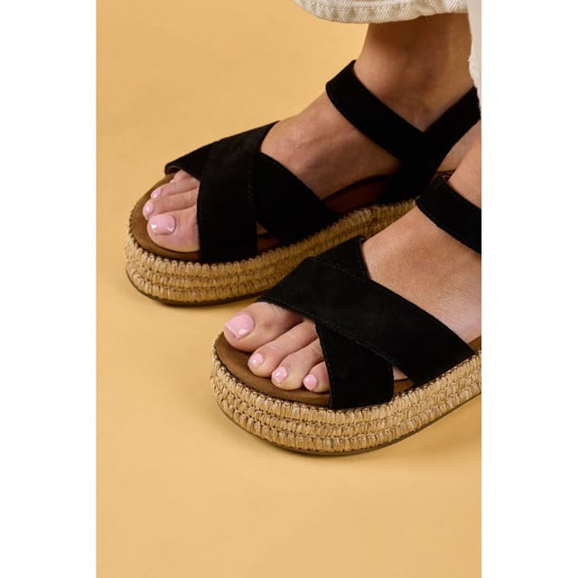 Hush Puppies Hush Puppies Women's Rosa Rafia Sandal in Black - 2