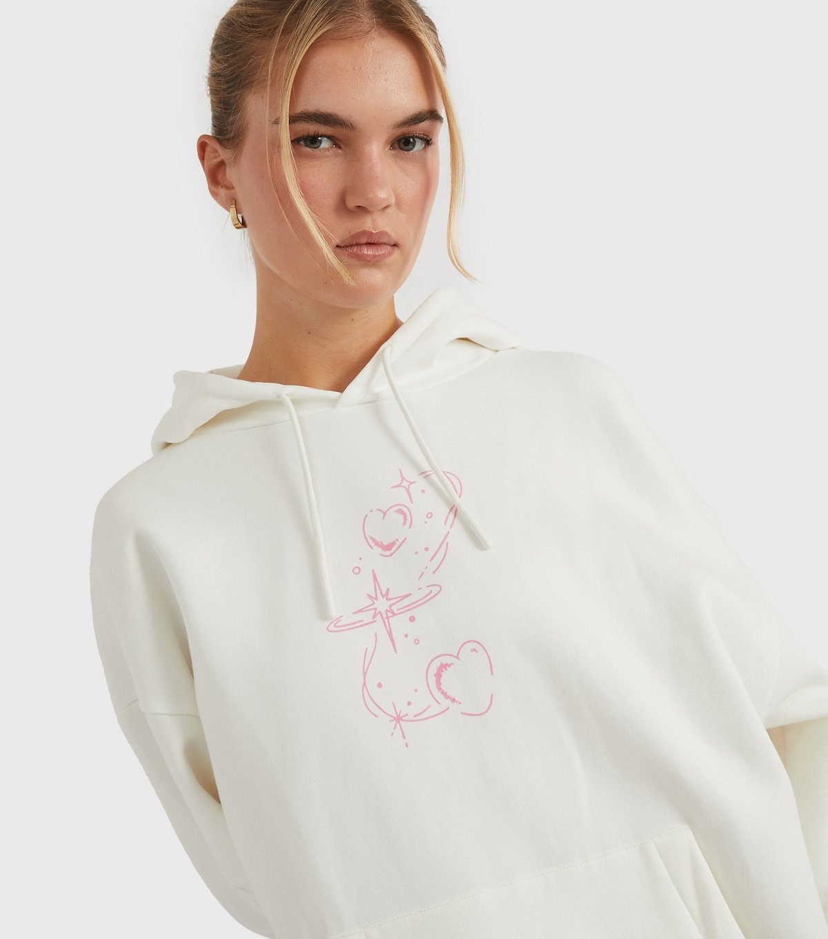 Skinnydip Women's White Angel Protected Hoodie Skinnydip New Look - 4