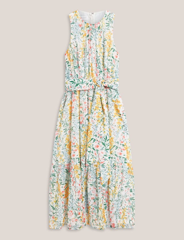 Hobbs London Hobbs London Women's Lillian Floral Print Midi Dress in Off-White - 2