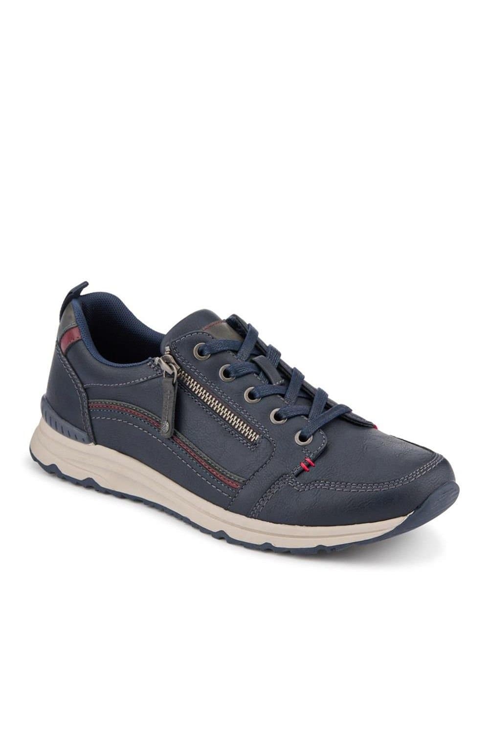 Pavers Pavers Men's Casual Lace-Up Shoes in Navy