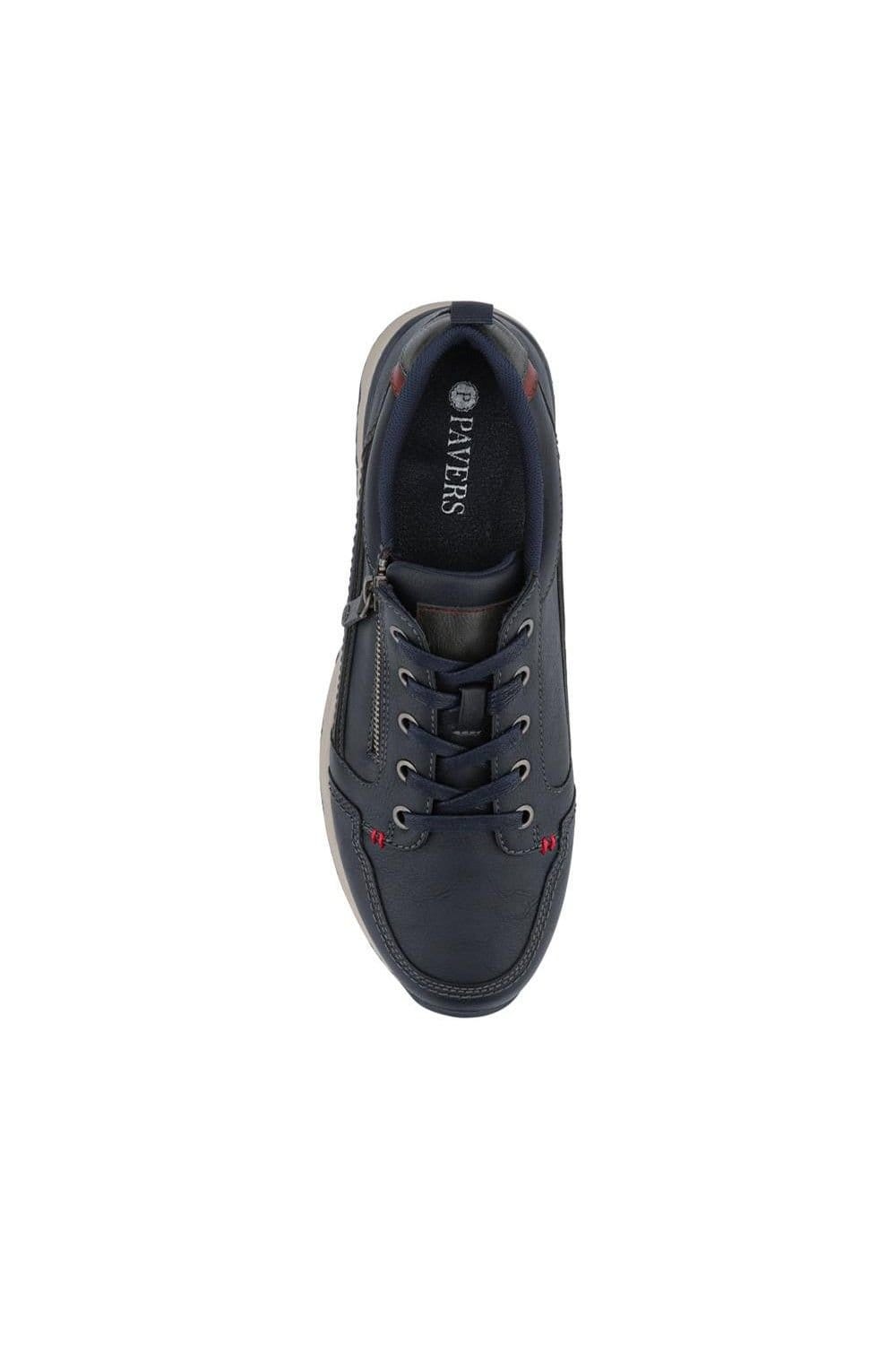 Pavers Pavers Men's Casual Lace-Up Shoes in Navy - 4