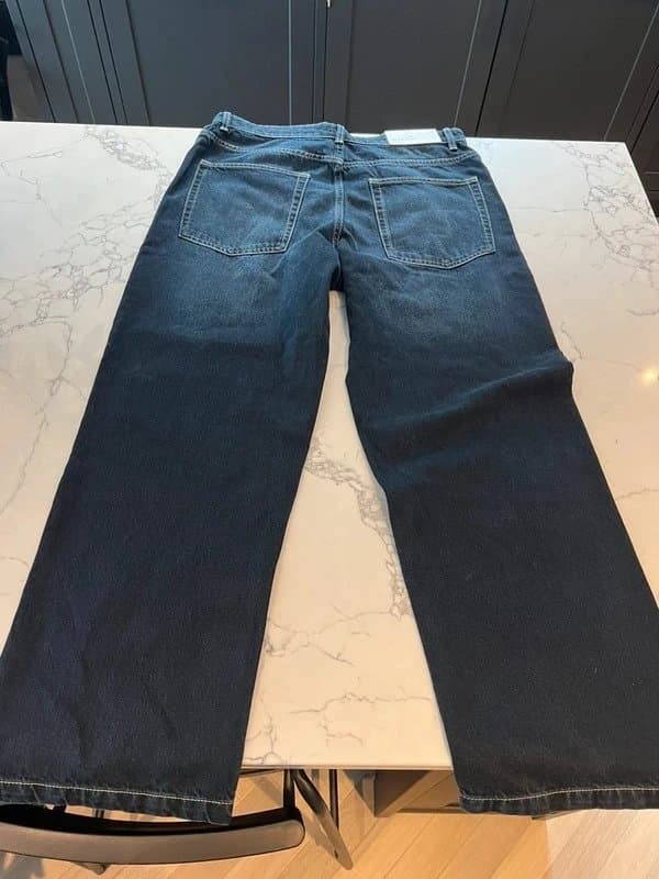 Bershka Bershka Men’s Dark Blue Baggy Jeans W31