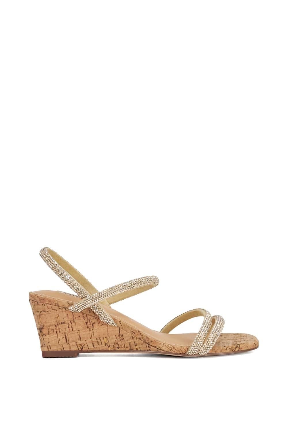Dune London Dune London Women's 'Kalia' Wedges in Metallics