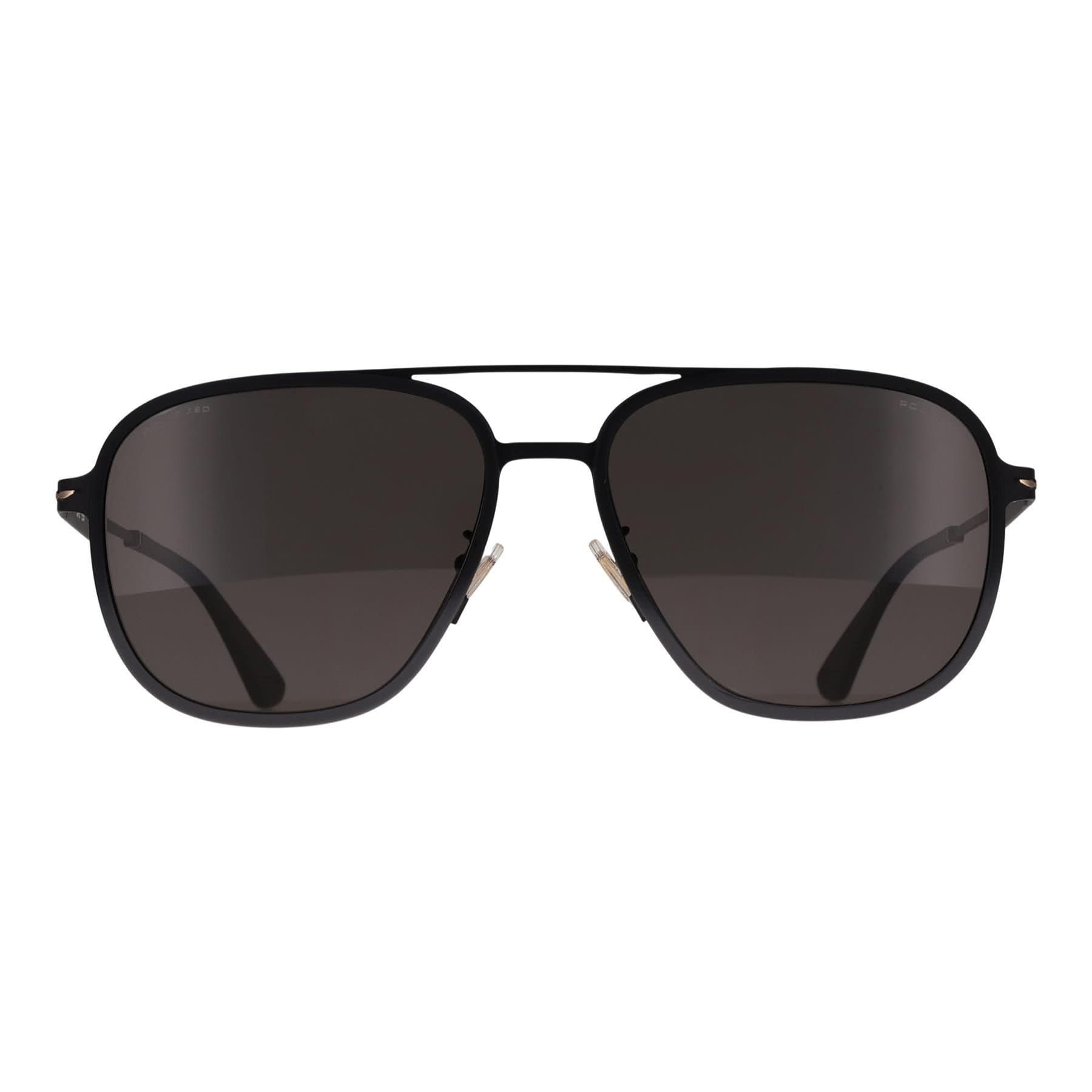 Police Police Men's Aviator Matte Black Rose Gold Smoke Polarized SPLL78 Champ Lite 1