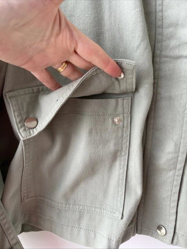New Look New look - denim jacket - size 22 - green