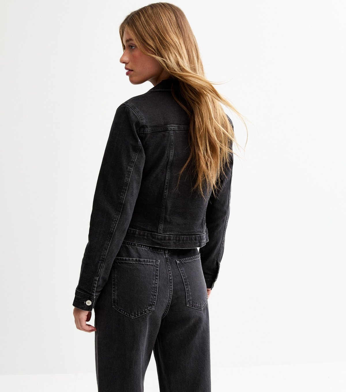 New Look Women's Black Dark Wash Denim Jacket New Look - 4