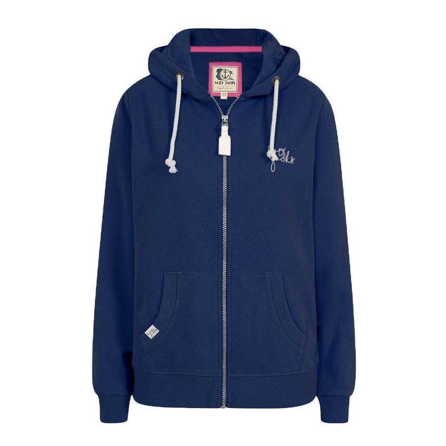 Lazy Jacks Lazy Jacks Women's Full Zip Hoodie in Dark Blue