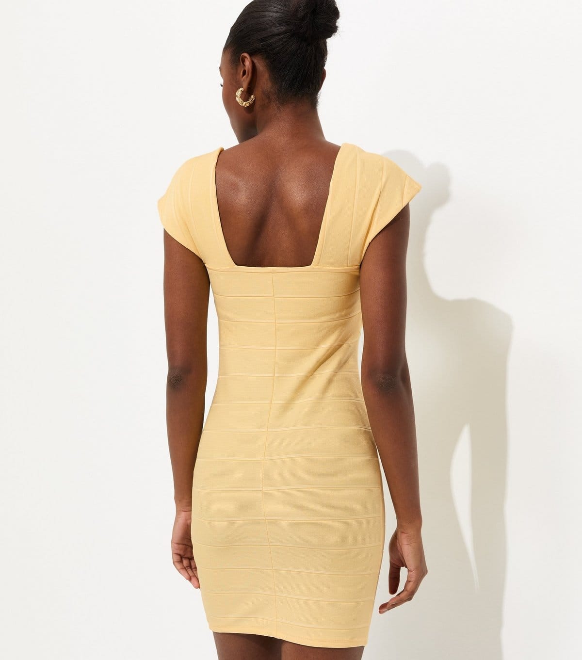 New Look Women's Light Yellow Bandage Mini Dress New Look - 4