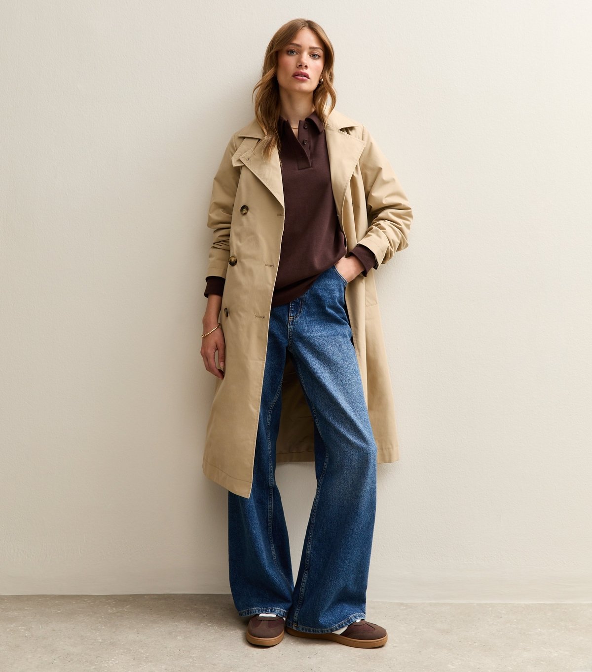 New Look Women's Dark Brown Relaxed Rugby Sweatshirt New Look - 3