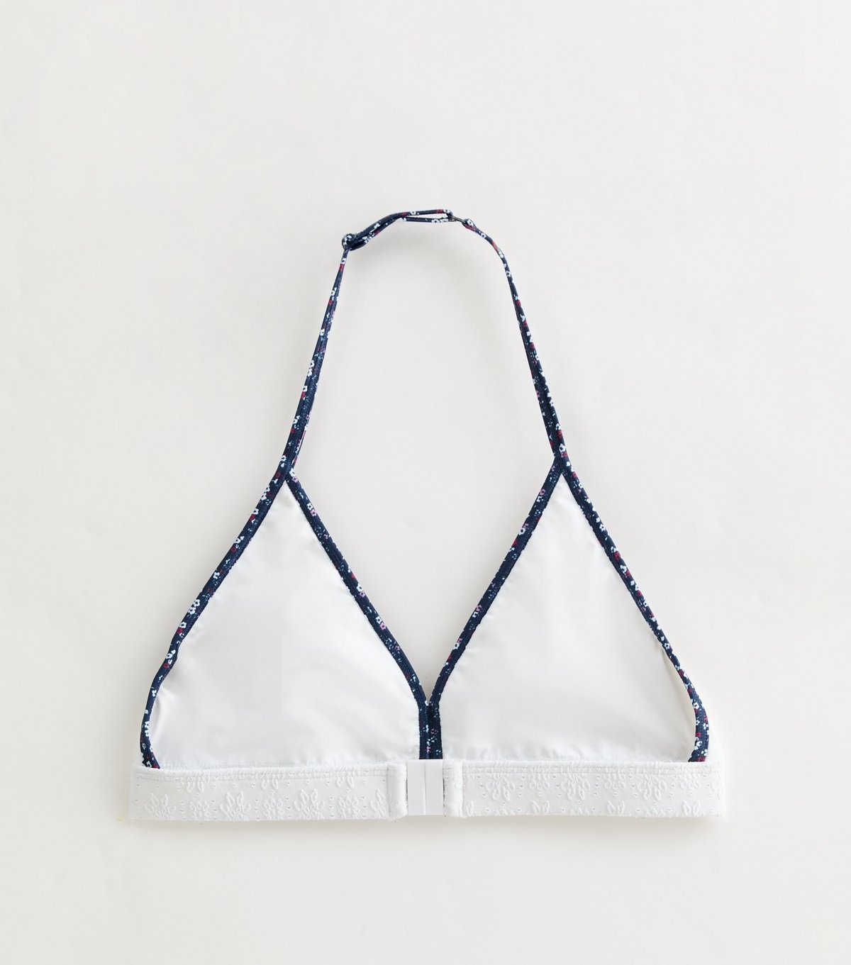 New Look Girls' White Textured Floral Triangle Bikini Set New Look - 2