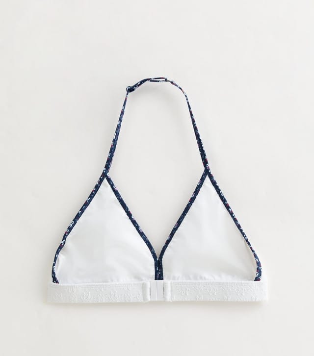 New Look Girls' White Textured Floral Triangle Bikini Set New Look - 2