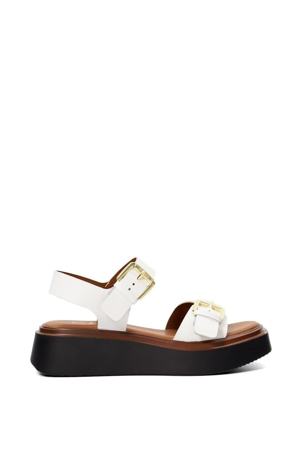 Dune London Dune London Women's 'Loells' Leather Sandals in White