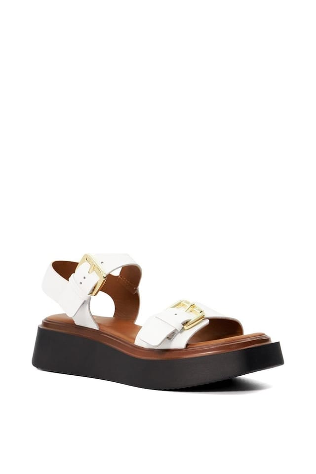 Dune London Dune London Women's 'Loells' Leather Sandals in White - 2