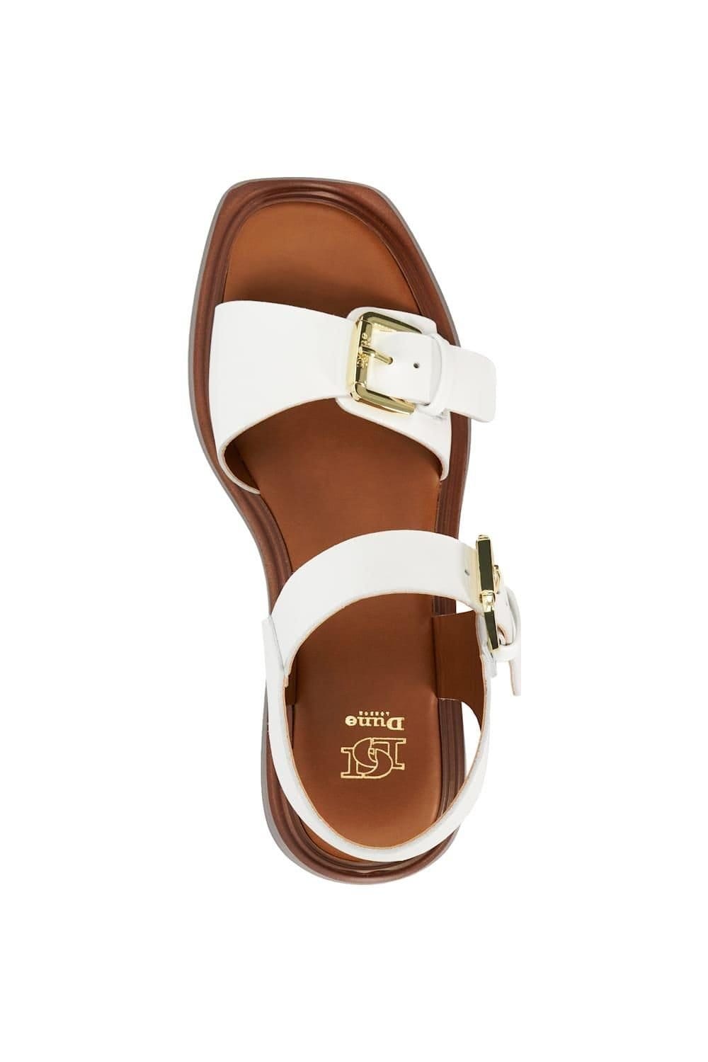 Dune London Dune London Women's 'Loells' Leather Sandals in White - 4