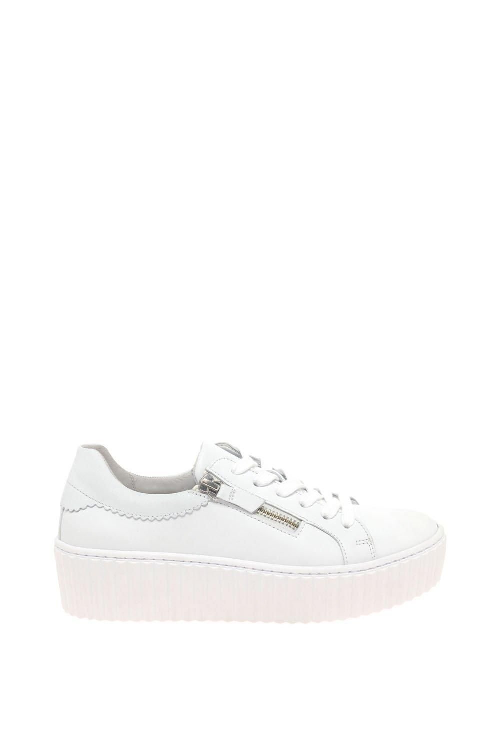 Gabor Gabor Women's 'Dolly' Flatform Trainers in White - 2