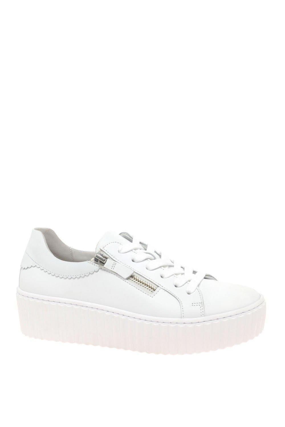 Gabor Gabor Women's 'Dolly' Flatform Trainers in White - 4