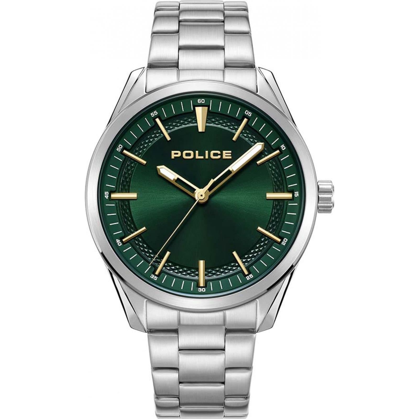 Police Police Men's PEWJG0018204 42mm Quartz Watch in Silver