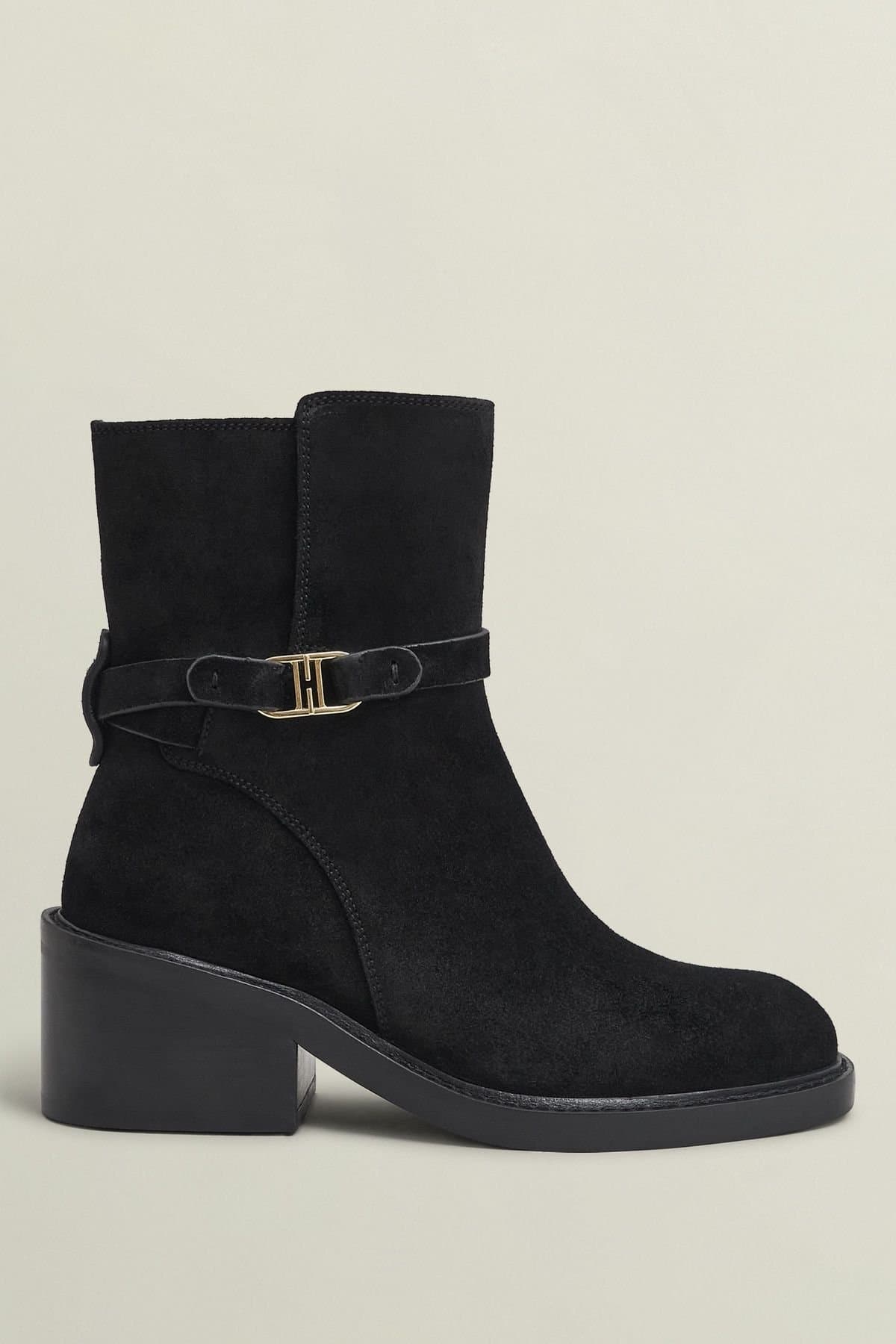 Hobbs London Hobbs London Women's Block Heel Ankle Boot in Black