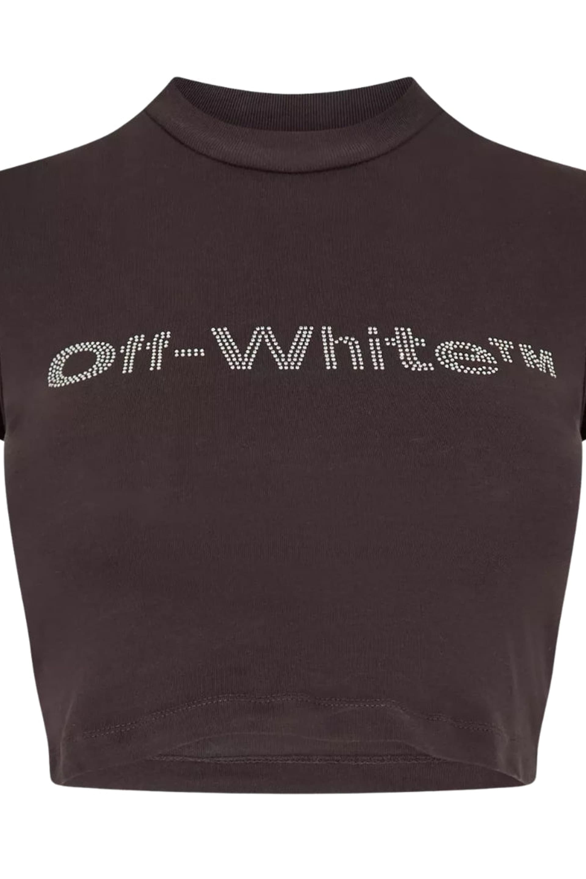 Off-White Off-White Dark Grey Bling Bounce Short Sleeve Crew Relaxed Fit