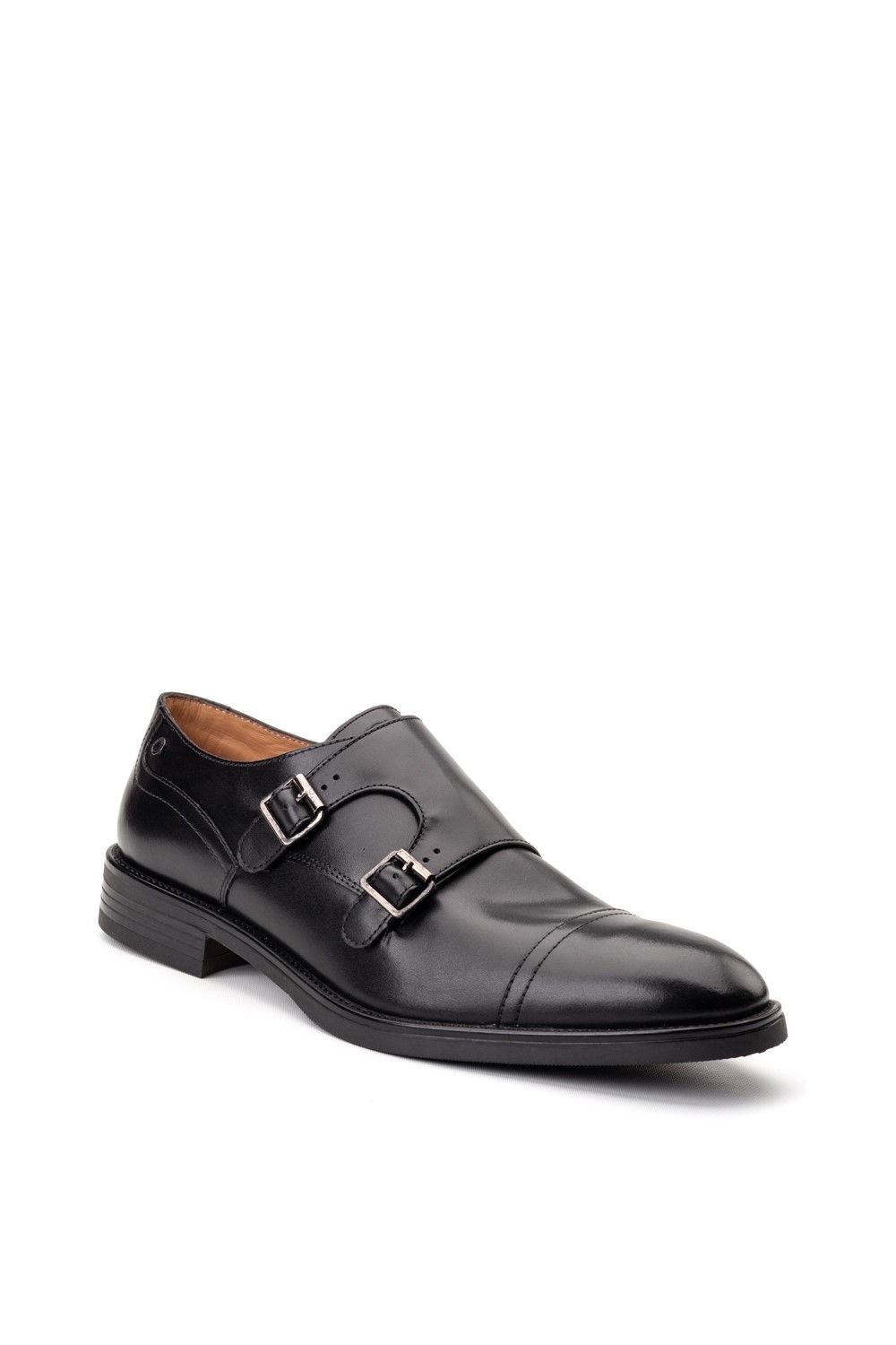 Base London Base London Men's Taper Monk Shoe in Black - 1