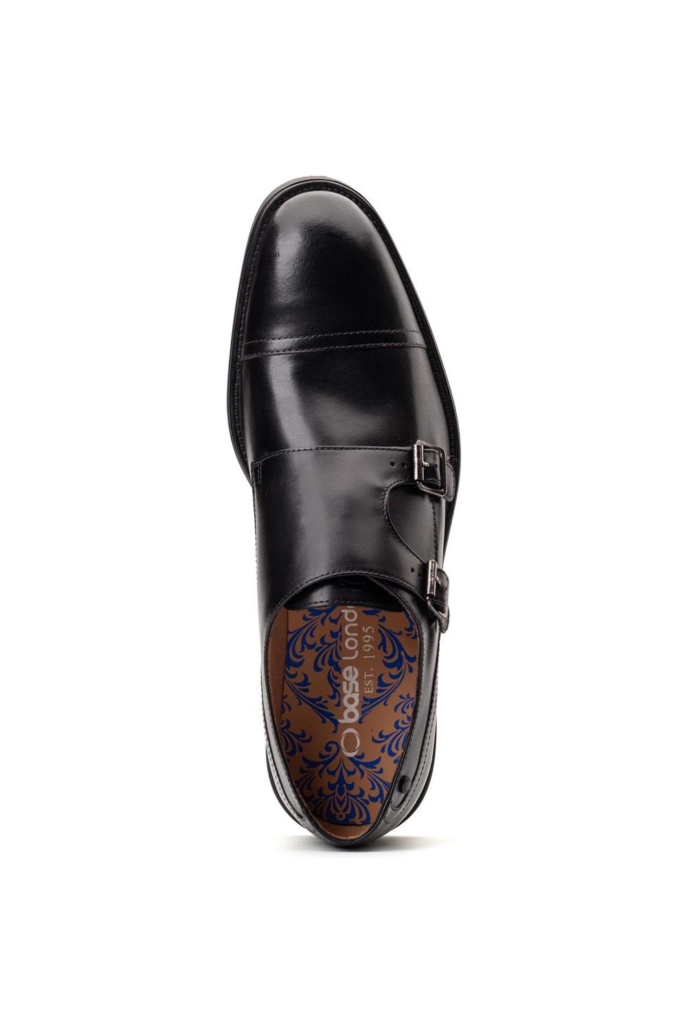 Base London Base London Men's Taper Monk Shoe in Black - 4