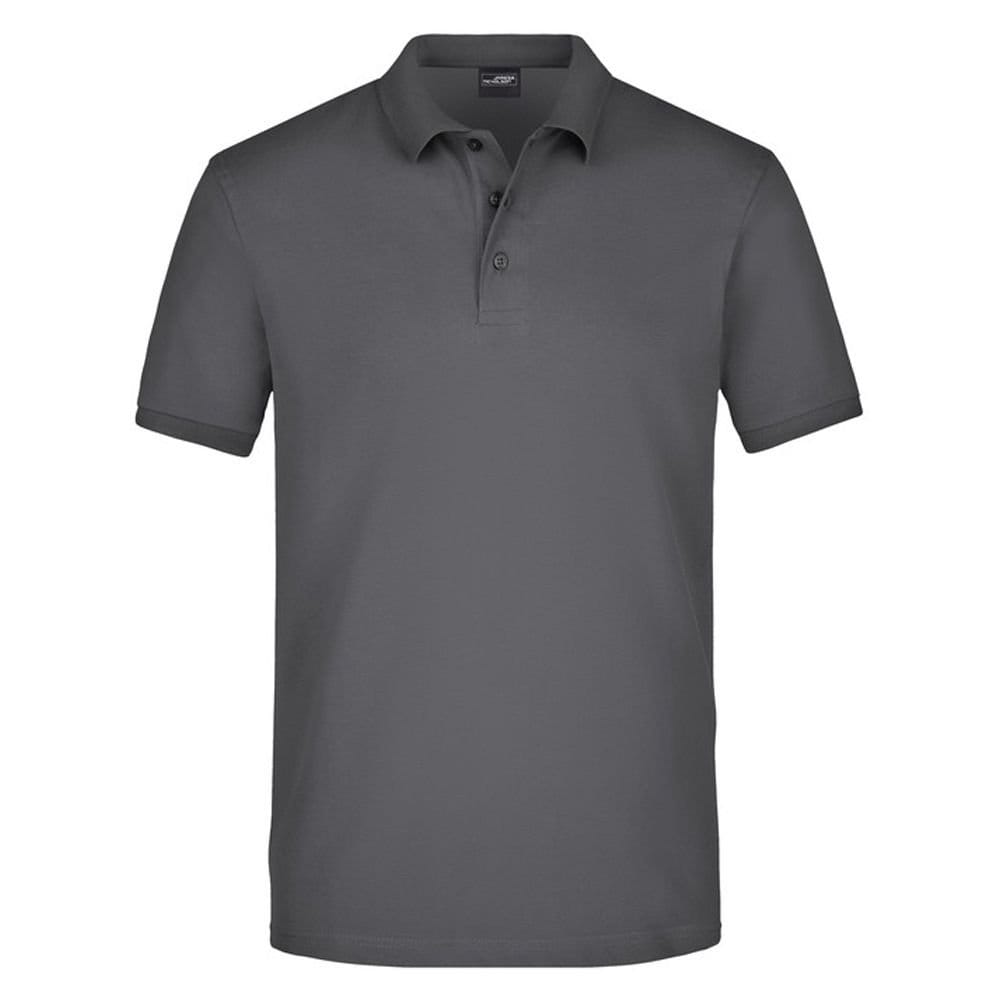 James and Nicholson Men's Dark Grey Piqué Polo Shirt