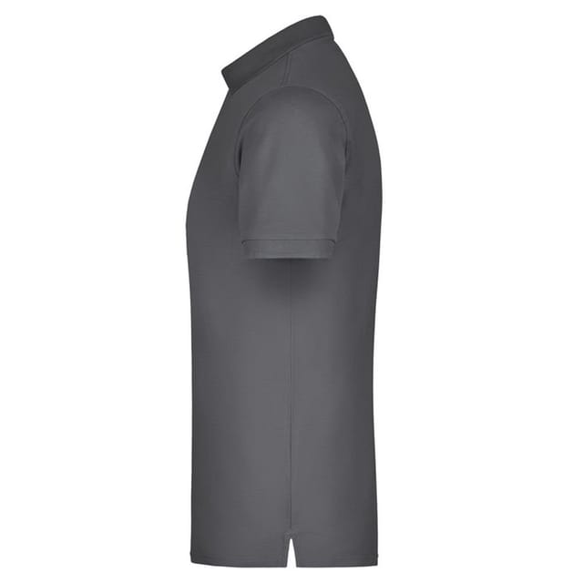 James and Nicholson James and Nicholson Men's Piqué Elasticated Polo Shirt in Dark Grey - 3