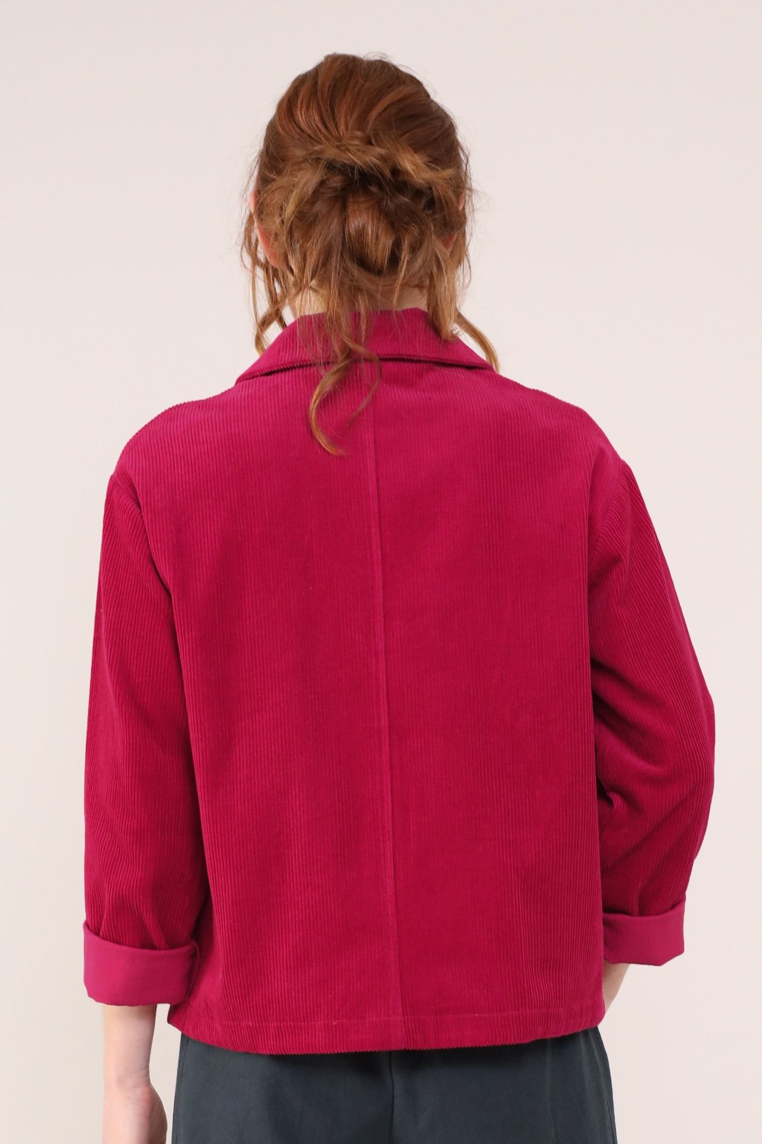 Nomads Clothing Nomads Clothing Women's Chunky Cord Shacket in Crimson - 3