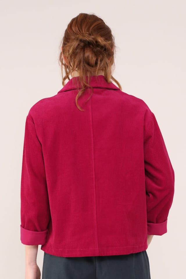 Nomads Clothing Nomads Clothing Women's Chunky Cord Shacket in Crimson - 3