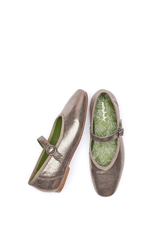 Moshulu Moshulu Women's 'Mawgan' Squared Toe Ballerina Pump in Metallics - 2