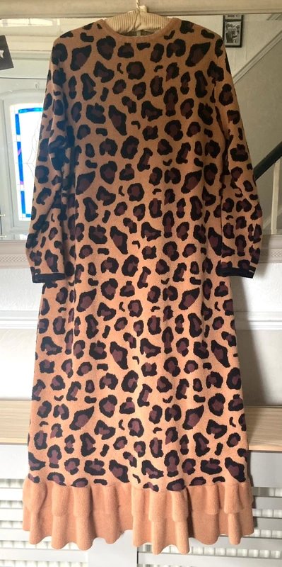 Never Fully Dressed Never fully dressed leopard print fine knit dress - 1