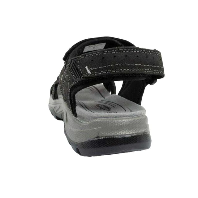 GriSport Grisport Men's Leather Contrast Sole Sandals in Black - 2