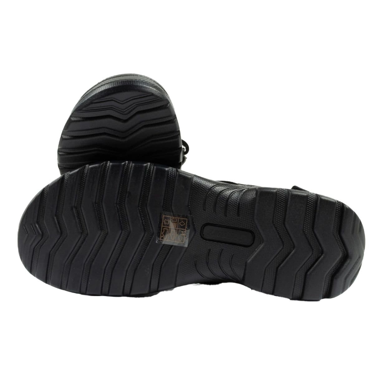 GriSport Grisport Men's Leather Contrast Sole Sandals in Black - 4
