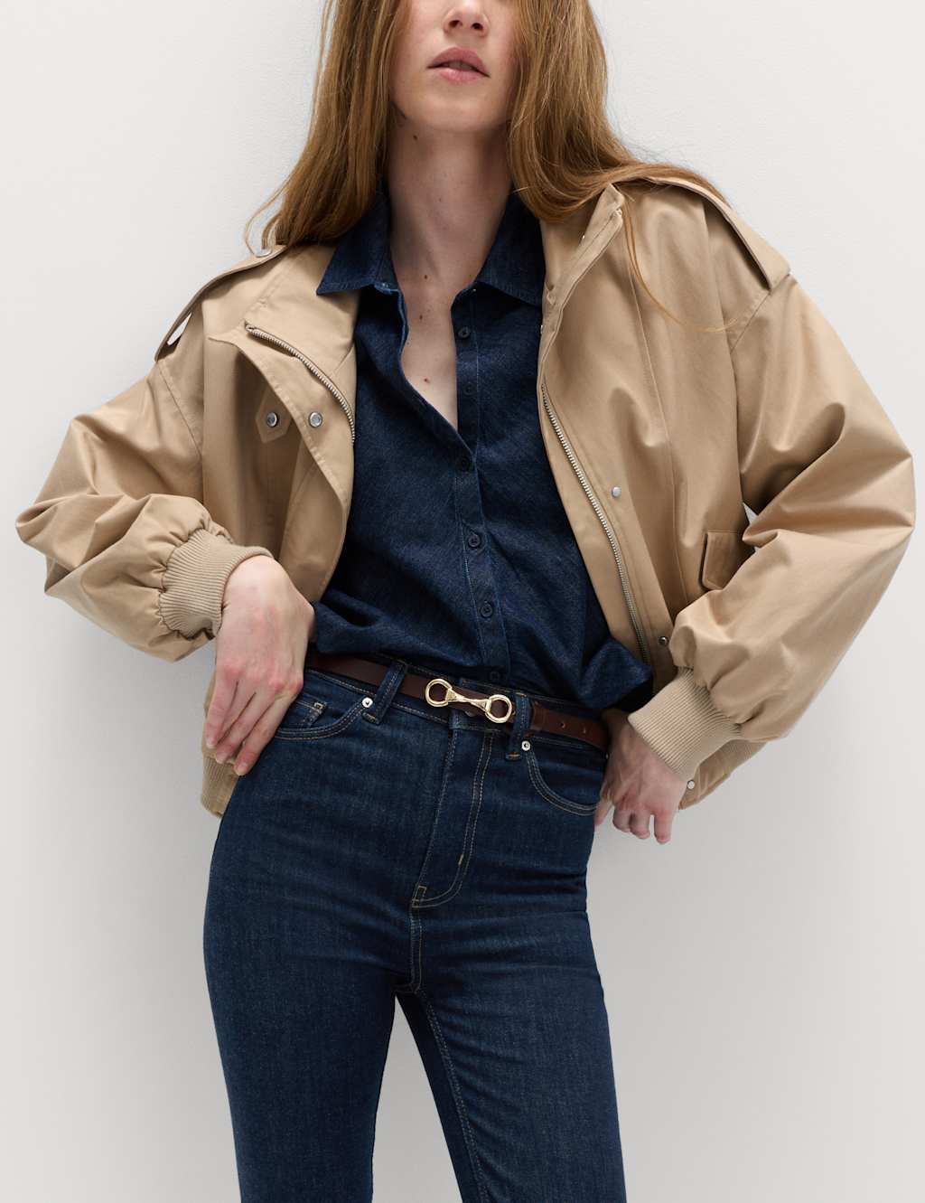 Marks & Spencer M&S Harper Supersoft High Waisted Jeans Indigo - 2